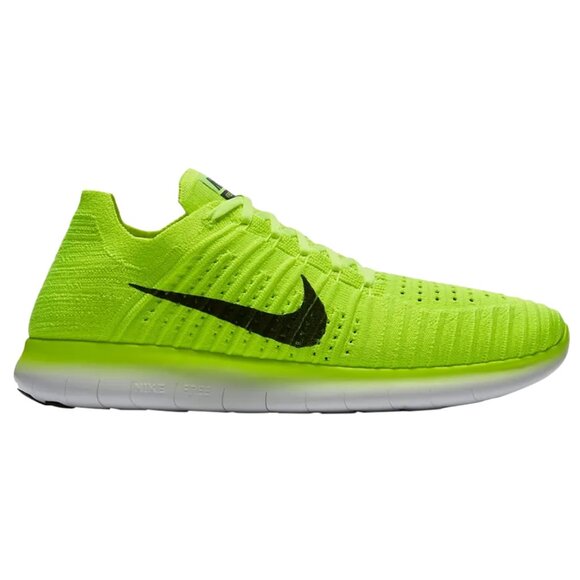 NIKE Free RN Flyknit 2017 Volt Running Shoes Olympic Medal Stand Mens 12.5 47 EU